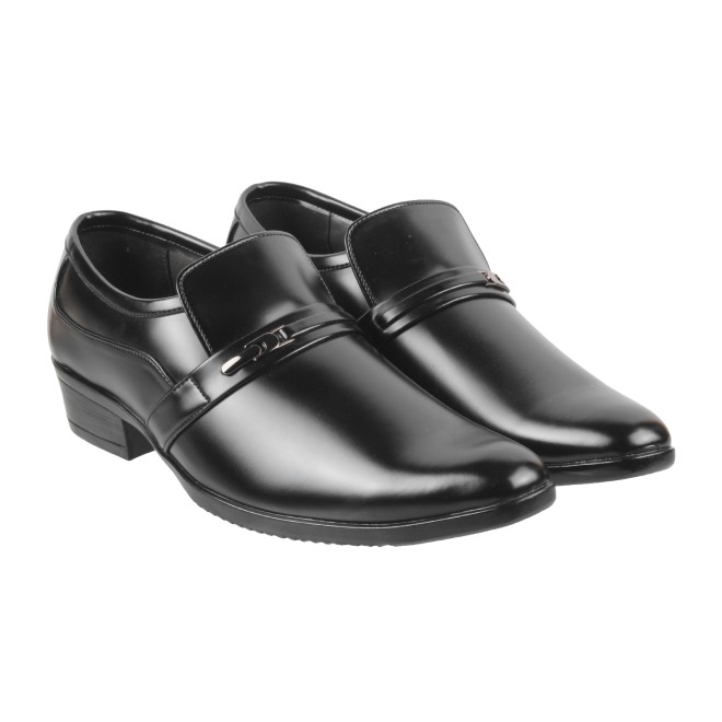 Mochi Men Black Formal Moccasin