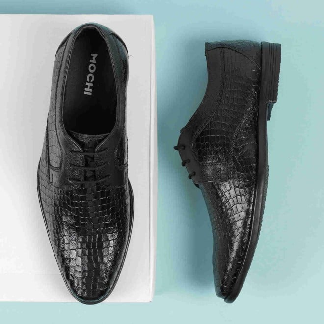 Mochi Men Black Formal Lace Ups