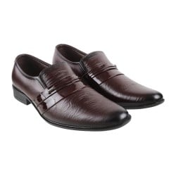 Men Maroon Formal Moccasin