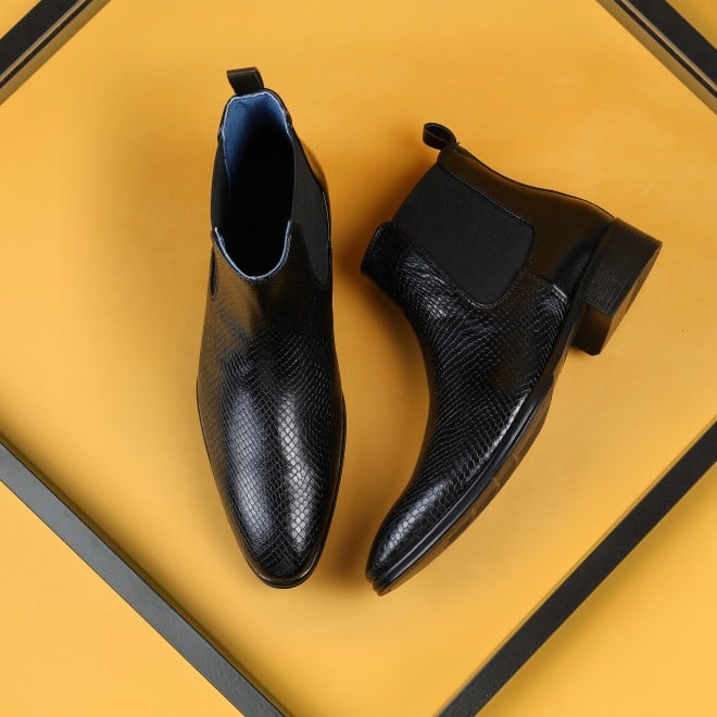 Mochi Men Black Party Boots