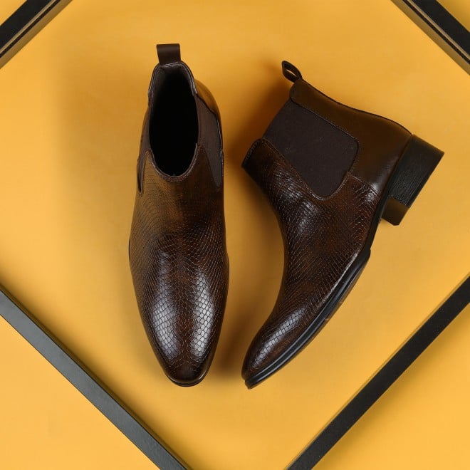Mochi Men Brown Party Boots