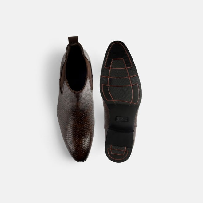 Mochi Men Brown Party Boots (SKU: 19-643-12-40)