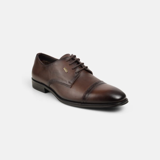 Mochi Men Brown Formal Lace Ups (SKU: 19-650-12-40)