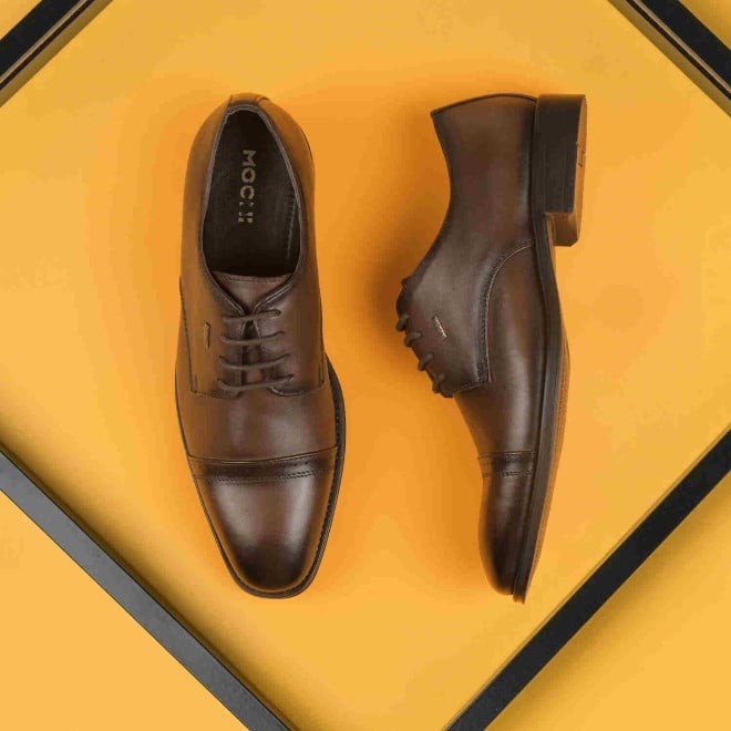 Mochi Men Brown Formal Lace Ups