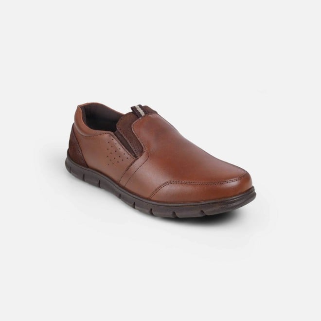 Mochi Men Tan Formal Slip Ons (SKU: 19-653-23-40)