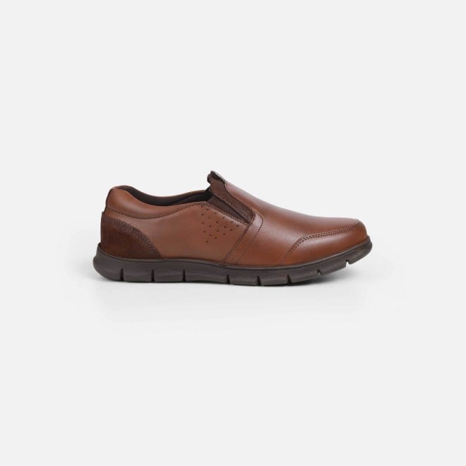 Mochi Men Tan Formal Slip Ons (SKU: 19-653-23-40)