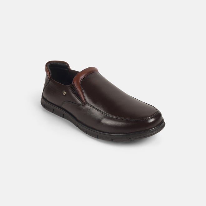 Mochi Men Brown Formal Moccasin