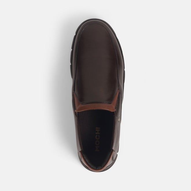 Mochi Men Brown Formal Moccasin (SKU: 19-654-12-40)