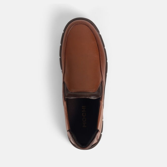 Mochi Men Tan Formal Moccasin (SKU: 19-654-23-40)