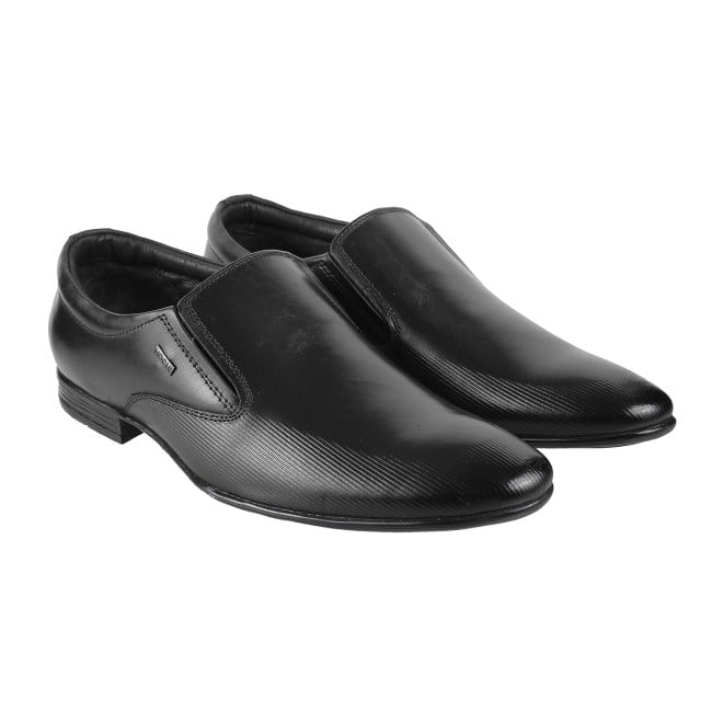 Mochi Men Black Formal Moccasin