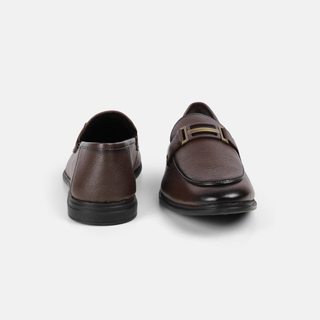 Mochi Men Brown Formal Moccasin (SKU: 19-670-12-40)