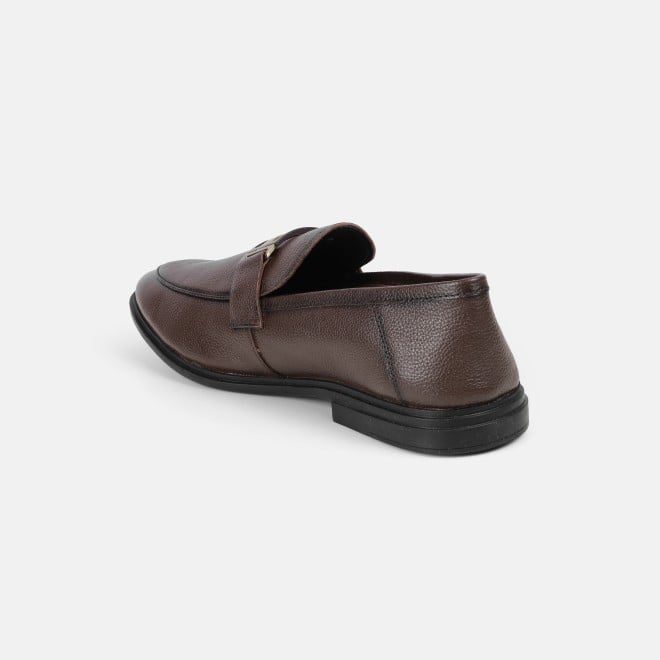 Mochi Men Brown Formal Moccasin (SKU: 19-670-12-40)