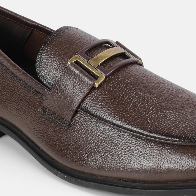 Mochi Men Brown Formal Moccasin (SKU: 19-670-12-40)