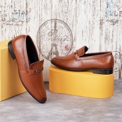 Men Tan Formal Moccasin