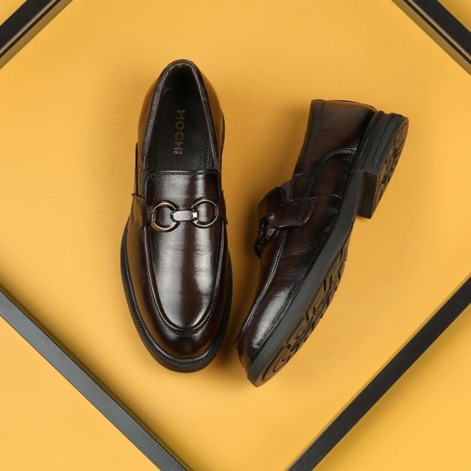 Mochi Men Brown Party Moccasin