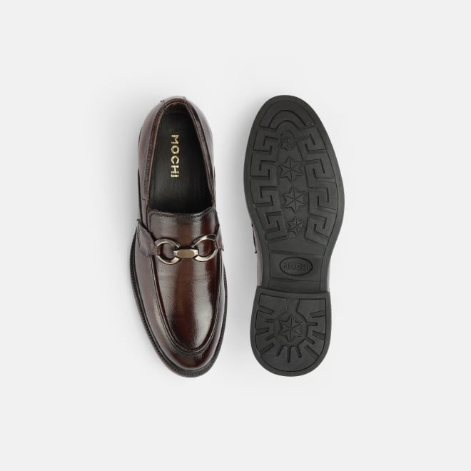 Mochi Men Brown Party Moccasin (SKU: 19-673-12-40)