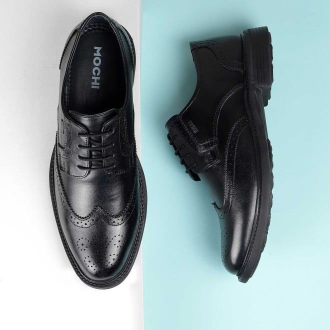 Mochi Men Black Formal Brogue (SKU: 19-674-11-40)