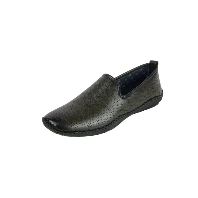 Mochi Men Olive Formal Moccasin (SKU: 19-678-49-40)