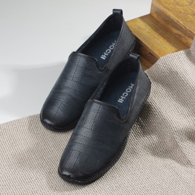 Mochi Men Blue Formal Moccasin