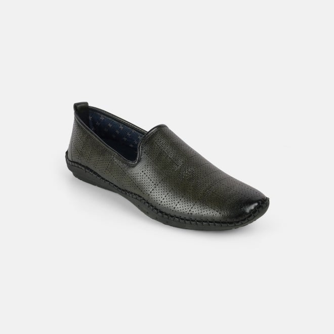 Mochi Men Olive Formal Moccasin (SKU: 19-678-49-40)