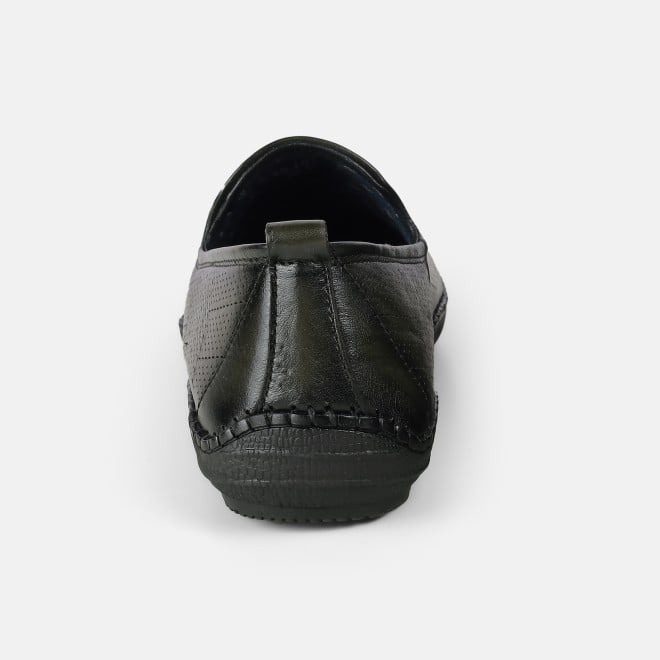 Mochi Men Olive Formal Moccasin (SKU: 19-678-49-40)