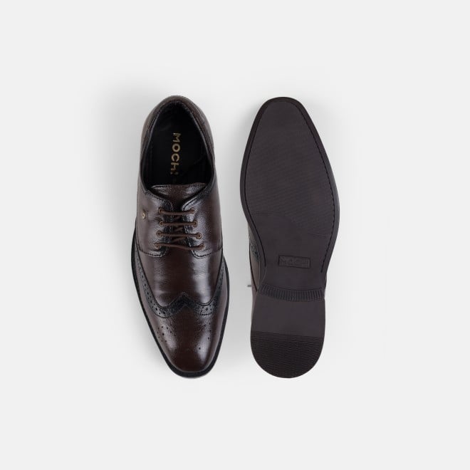 Mochi Men Brown Formal Brogue (SKU: 19-679-12-40)