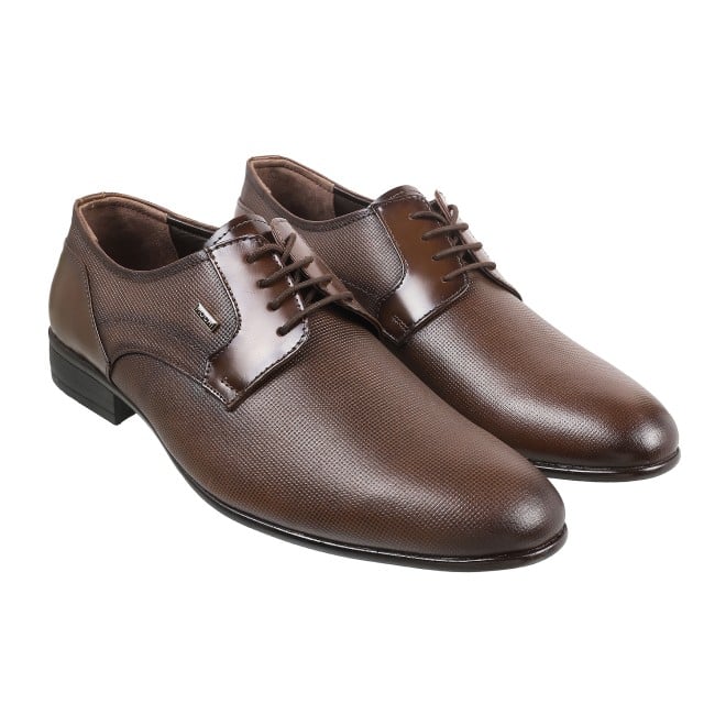 Mochi Men Brown Formal Lace Up