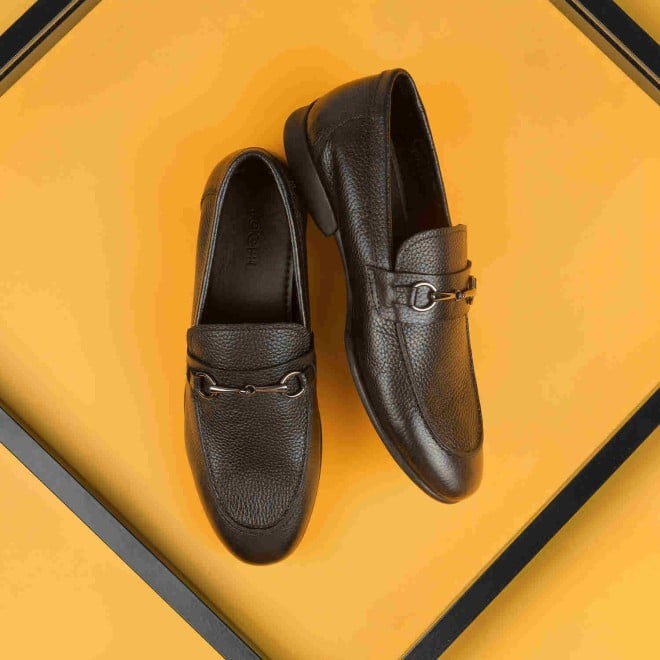 Mochi Men Black Formal Slip Ons