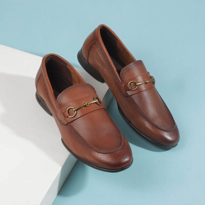 Mochi Men Tan Formal Slip Ons