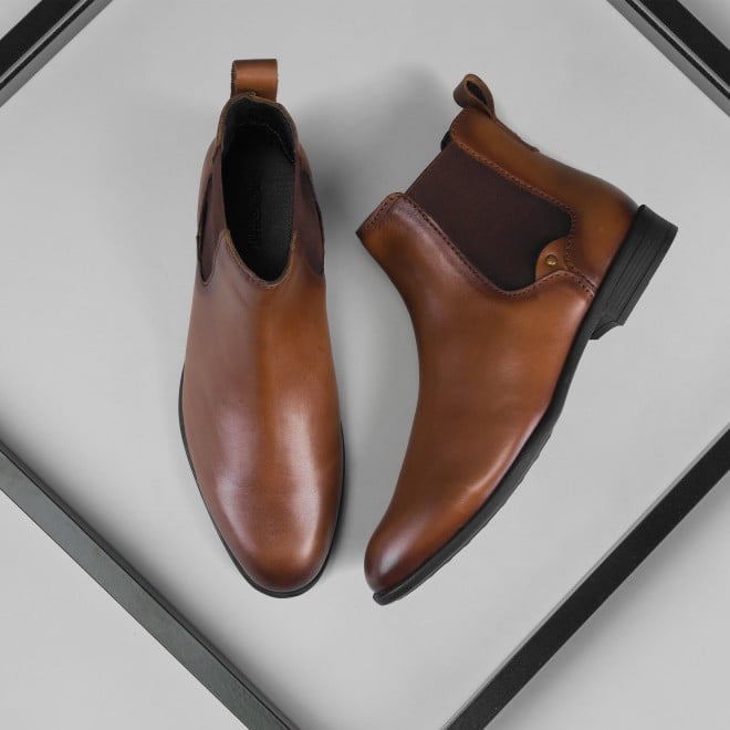 Mochi Men Tan Party Boots