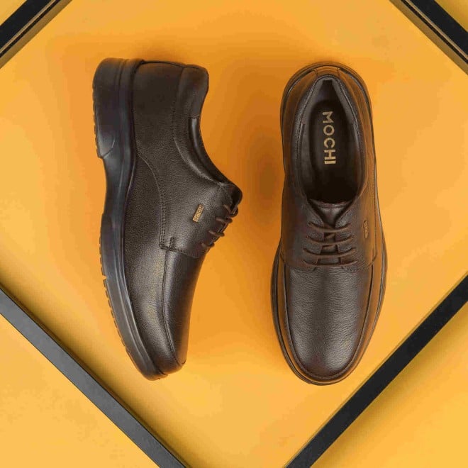 Mochi Men Brown Formal Lace Ups