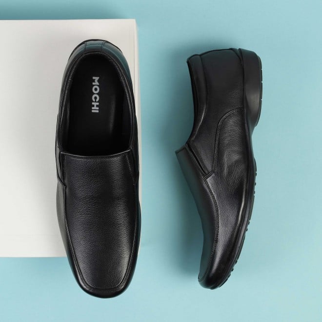 Mochi Men Black Formal Moccasin