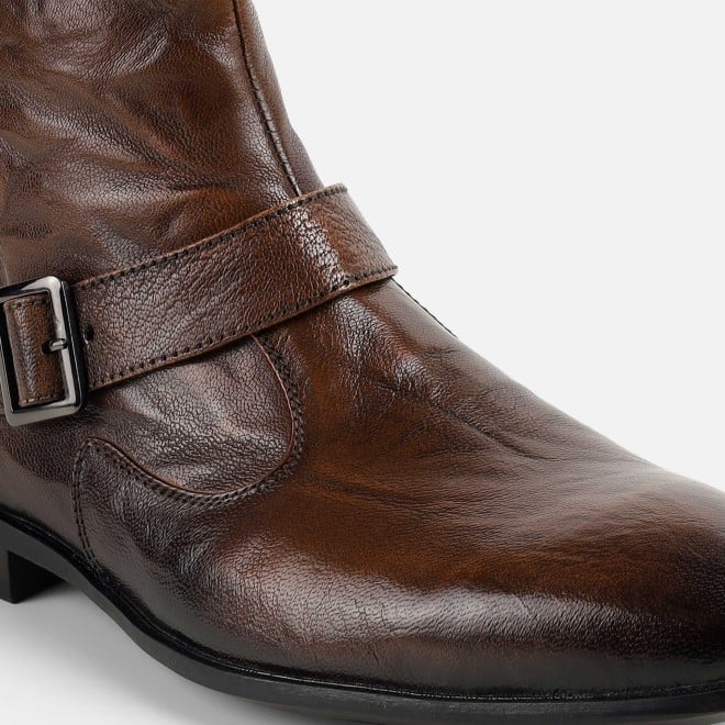 Mochi Men Tan Formal Boots (SKU: 19-753-23-41)