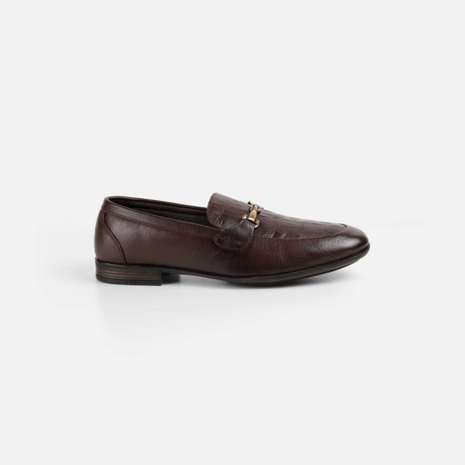 Mochi Men Brown Formal Moccasin (SKU: 19-754-12-41)
