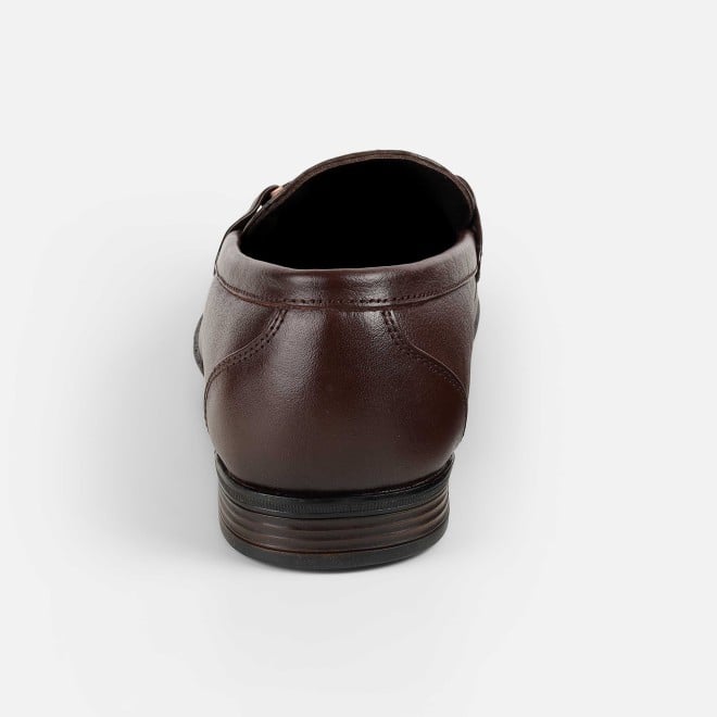 Mochi Men Brown Formal Moccasin (SKU: 19-754-12-41)