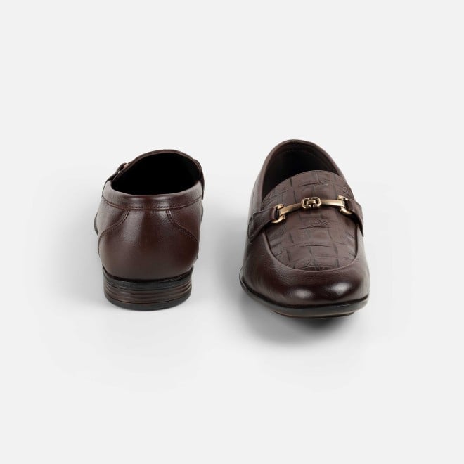 Mochi Men Brown Formal Moccasin (SKU: 19-754-12-41)