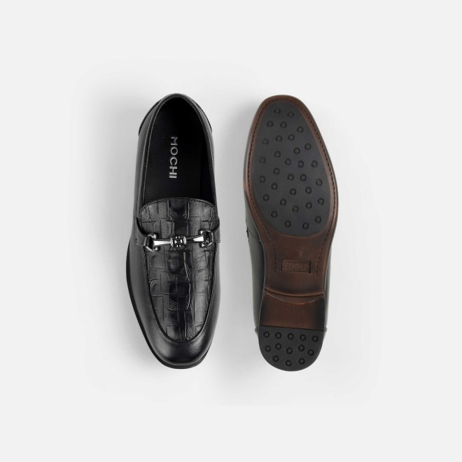 Mochi Men Black Formal Moccasin (SKU: 19-754-11-41)