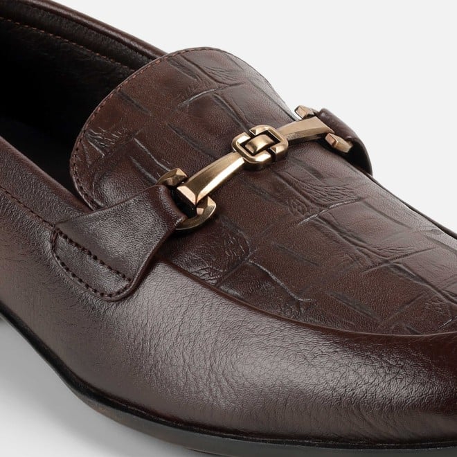 Mochi Men Brown Formal Moccasin (SKU: 19-754-12-41)