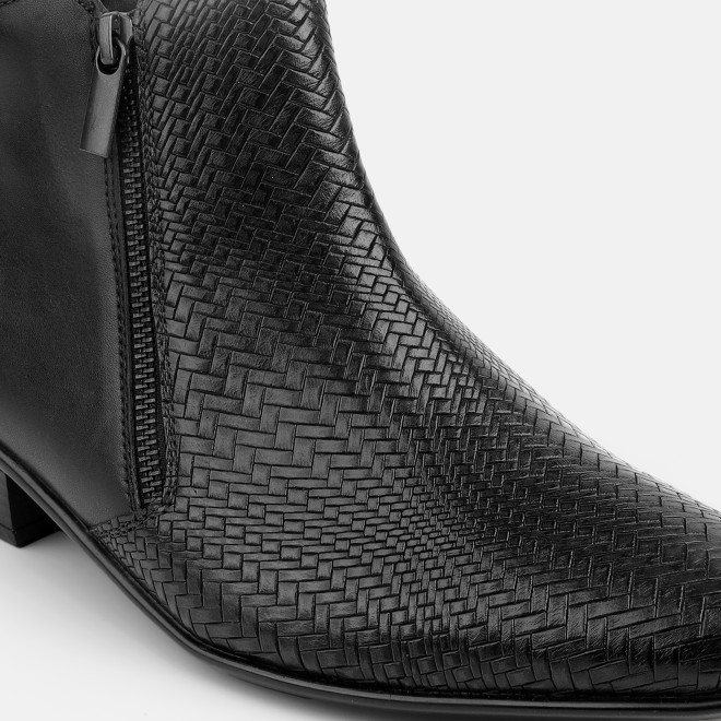 Mochi Men Black Formal Boots (SKU: 19-769-11-40)