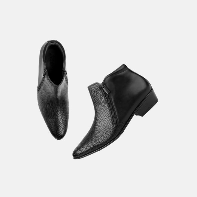 Mochi Men Black Formal Boots (SKU: 19-769-11-40)