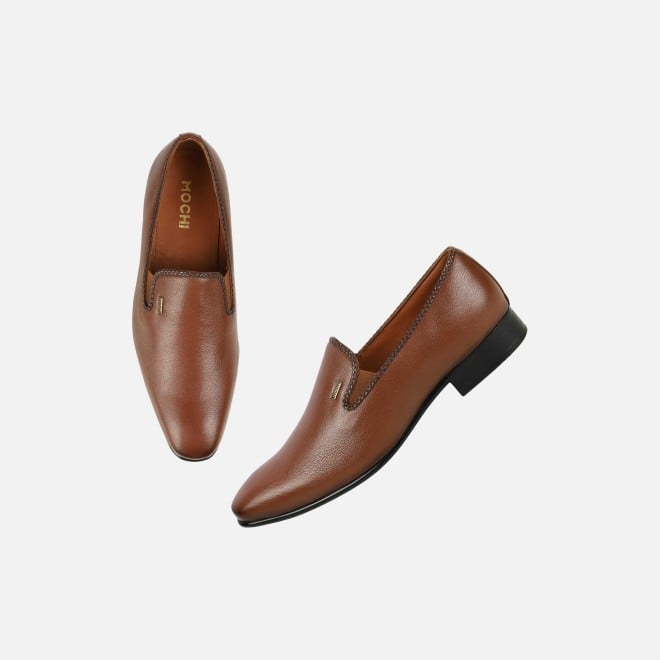 Mochi Men Tan Formal Moccasin (SKU: 19-777-23-40)