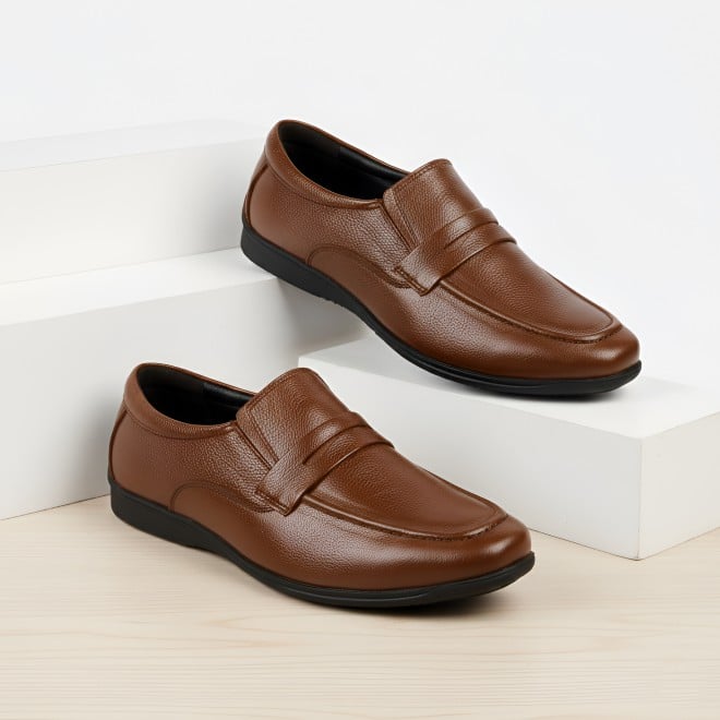 Mochi Men Tan Formal Moccasin