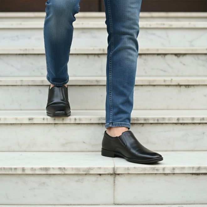 Mochi Men Black Formal Moccasin (SKU: 19-814-11-40)