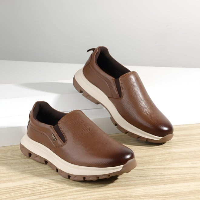 Mochi Men Tan Casual Moccasin
