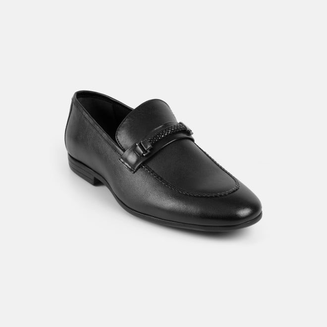Mochi Men Black Formal Moccasin