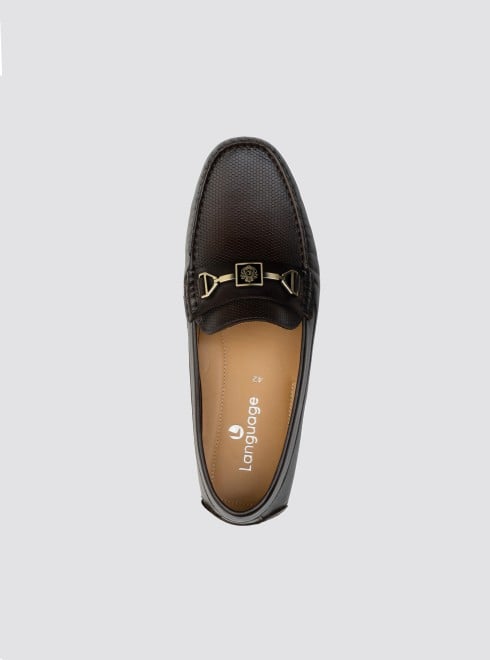 Language Men Brown Casual Loafers (SKU: 194-1055-12-42)