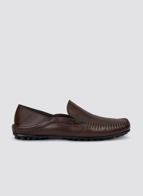 Language Men Brown Casual Loafers (SKU: 194-1455-12-40)