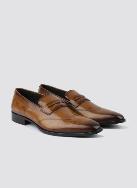 Language Men Tan Formal Moccasin (SKU: 194-1514-23-41)