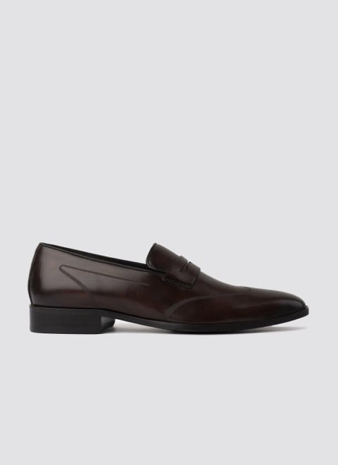 Language Men Brown Formal Moccasin (SKU: 194-1514-12-43)