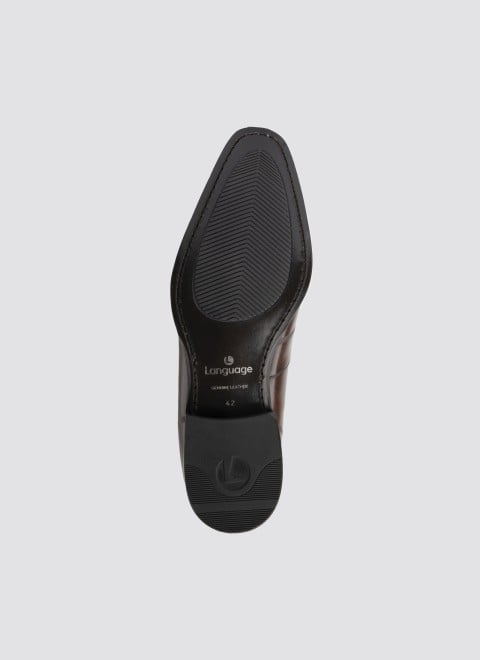 Language Men Brown Formal Moccasin (SKU: 194-1514-12-43)